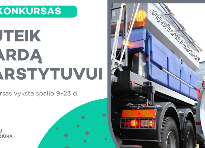 Pirmą kartą Lietuvoje gyventojai kviečiami siūlyti vardus „Kelių priežiūros“ barstytuvams