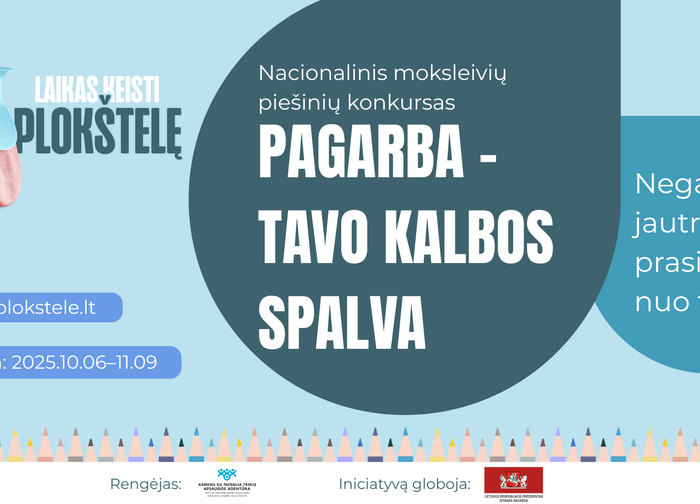 Nacionalinis moksleivių piešinių konkursas „Pagarba – tavo kalbos spalva“