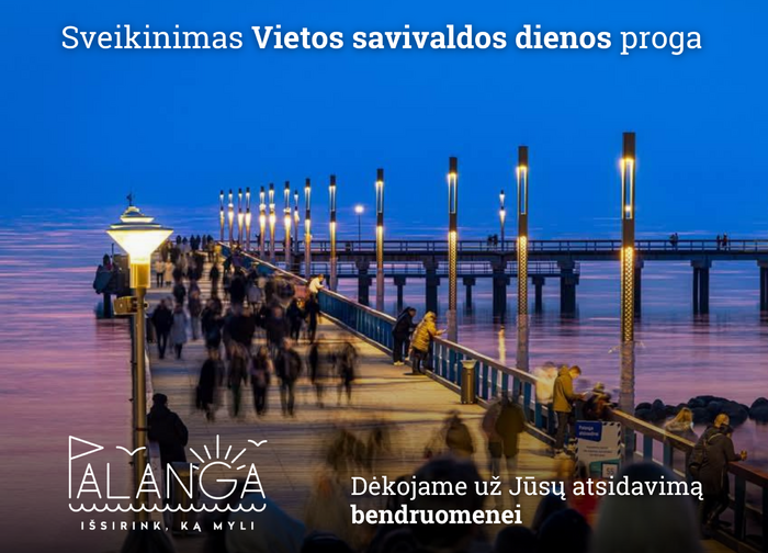 Palangos miesto Mero sveikinimas Vietos savivaldos dienos proga