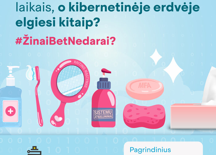 Spalis – kibernetinio saugumo mėnuo