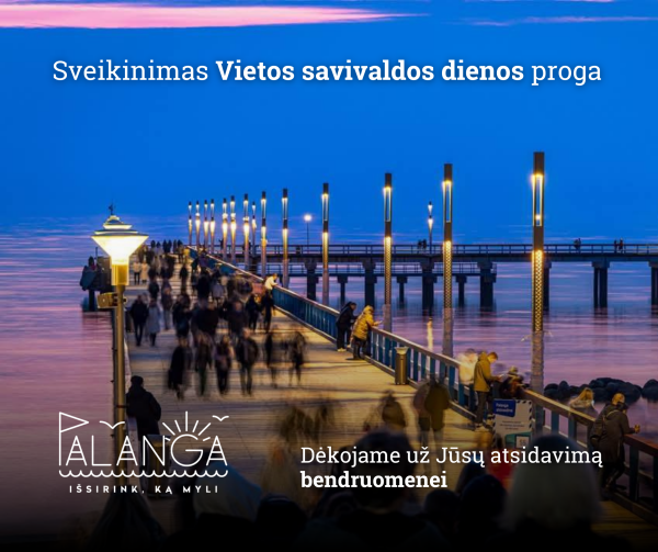 Palangos miesto Mero sveikinimas Vietos savivaldos dienos proga