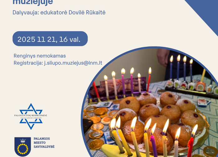 Kai Chanuka aplanko du kartus: kviečiame į jaukią popietę muziejuje