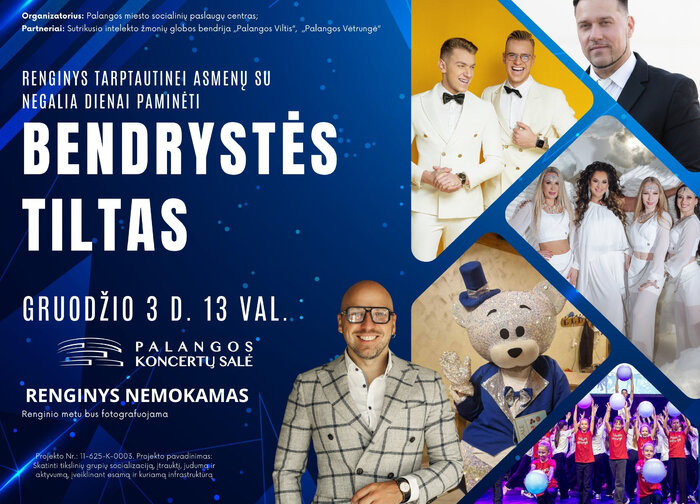 Kviečiame dalyvauti renginyje „Bendrystės tiltas“
