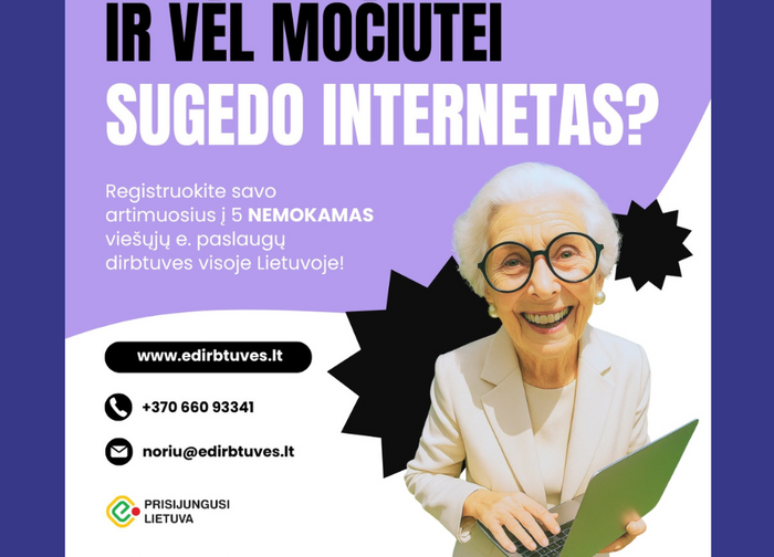 „Ir vėl močiutei sugedo internetas?“ – socialinė akcija moksleivių balsu