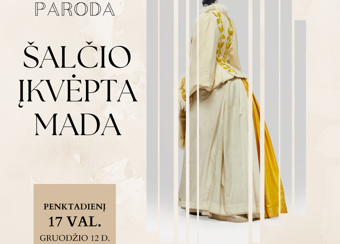 Gruodžio 12 d. Palangos kurorto muziejuje atidaroma elegancija pulsuojanti paroda „Šalčio įkvėpta...
