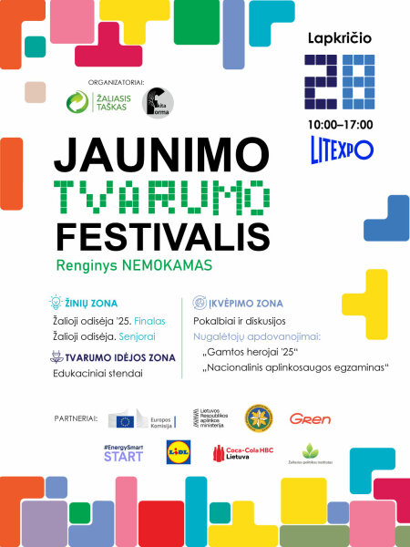 Jaunimo tvarumo festivalis – vieta, kur gimsta idėjos tvariai ateičiai!