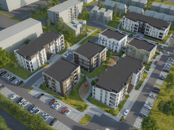 Visuomenės informavimas apie parengtą daugiabučių gyvenamųjų pastatų paskirties, daugiabučių...