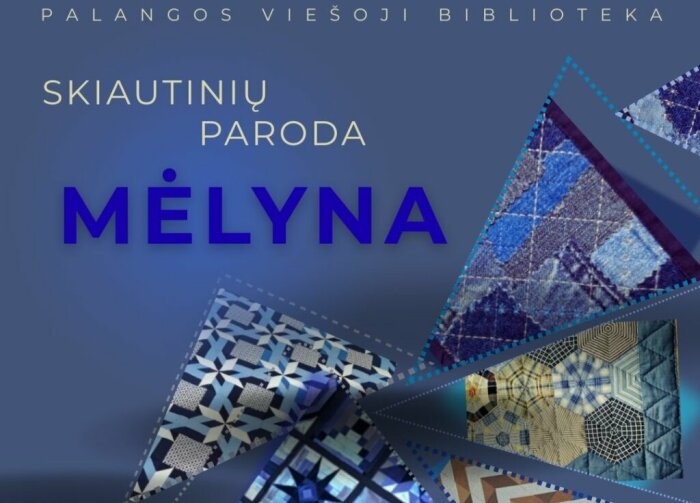 Palangos viešojoje bibliotekoje – skiautinių paroda „Mėlyna“