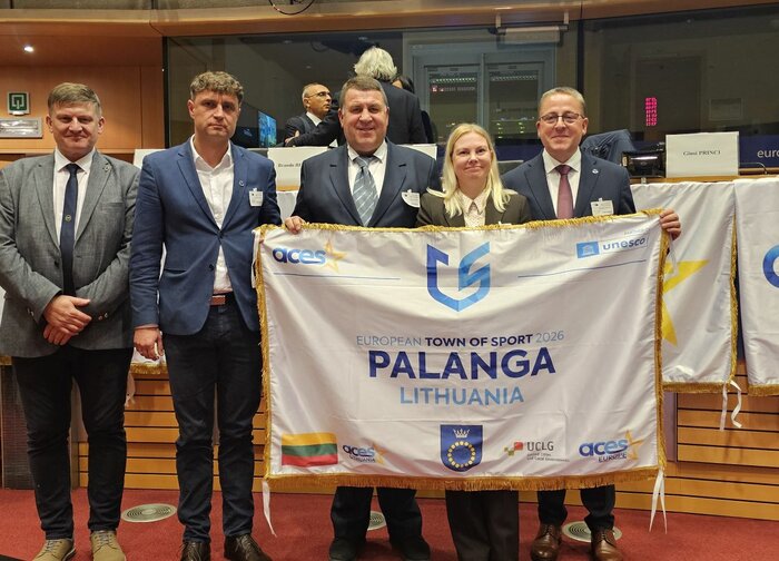 Briuselyje Palangai įteiktos prestižinio “Europos sporto miesto 2026” titulo regalijos