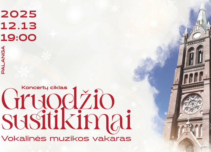 Kviečiame į vieną iš ciklo "Gruodžio susitikimai" koncertą
