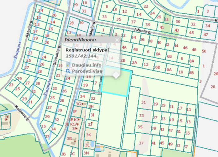 Gautas prašymas pakeisti žemės sklypo, kurio kadastrinis Nr. 2501/0042:144, Palangoje, naudojimo...