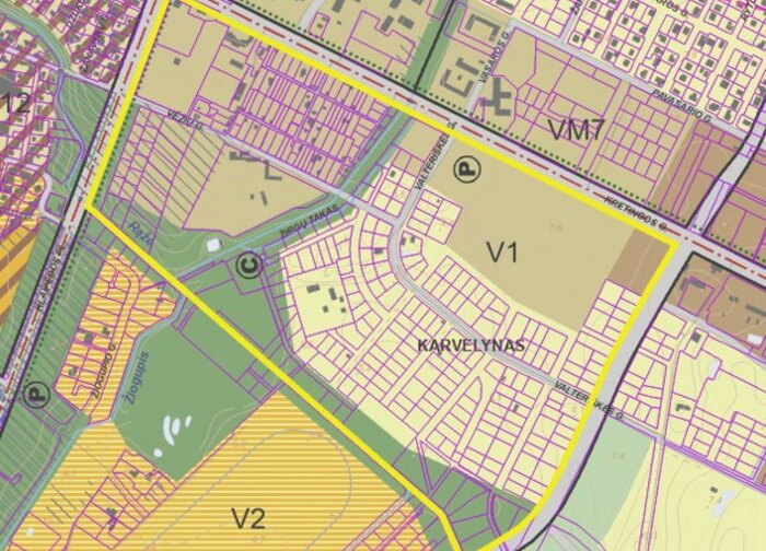 INFORMACINIS PRANEŠIMAS APIE PALANGOS MIESTO BENDROJO PLANO KOREGAVIMO (V1 RAJONE) RENGIMĄ