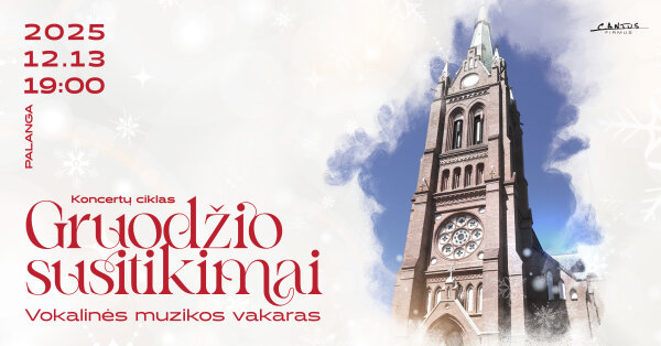 Kviečiame į vieną iš ciklo "Gruodžio susitikimai" koncertą