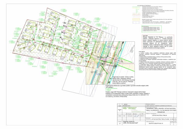 Visuomenės informavimas apie inžinerinių tinklų grupės, lietaus nuotekų tinklų, Klaipėdos pl. 39,...