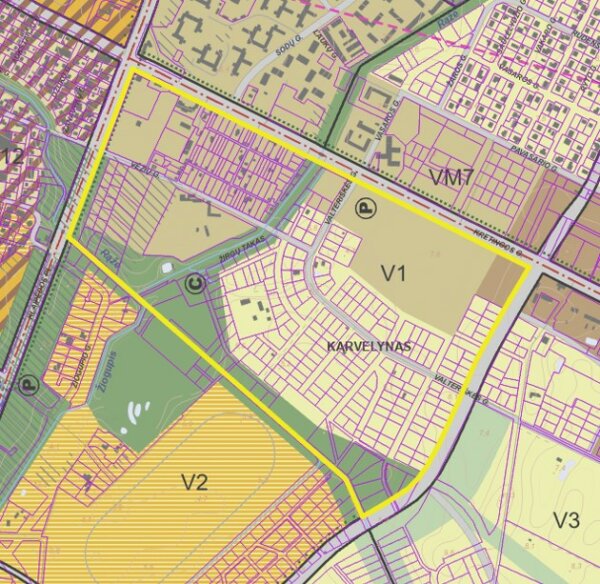 INFORMACINIS PRANEŠIMAS APIE PALANGOS MIESTO BENDROJO PLANO KOREGAVIMO (V1 RAJONE) RENGIMĄ