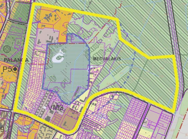 INFORMACINIS PRANEŠIMAS APIE PALANGOS MIESTO BENDROJO PLANO KOREGAVIMO (VM3 RAJONE) RENGIMĄ