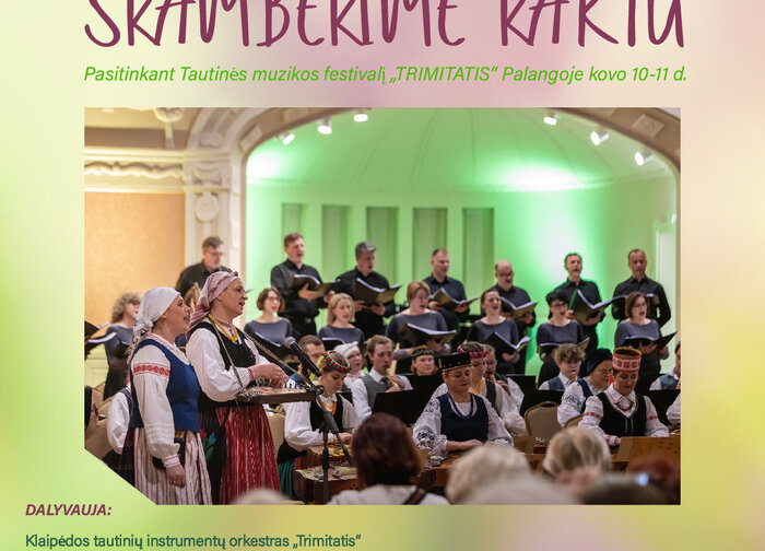 Sausio 23 d. Kurhauzo koncertų salėje vyks įvadinis renginys į XXV tautinės muzikos festivalį...