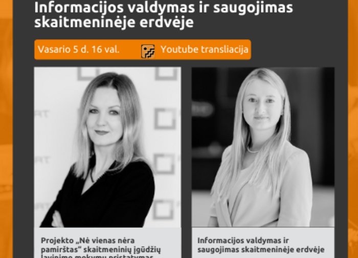 Ryšių reguliavimo tarnybos inicijuotas ir LR Prezidento globojamas skaitmeninių įgūdžių lavinimo...