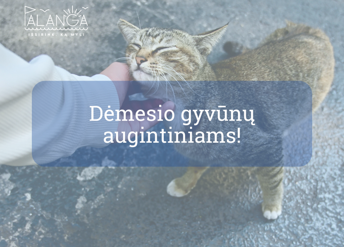 DĖMESIO gyvūnų augintinių (šunų, kačių ir šeškų) laikytojams!