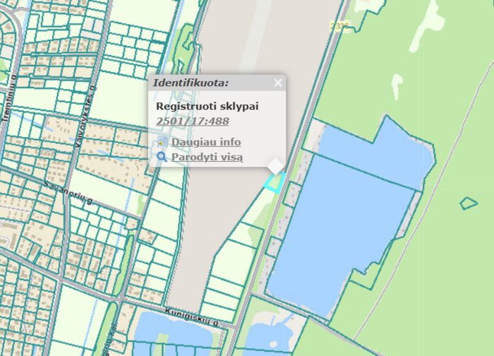 Gautas prašymas pakeisti žemės sklypo, kurio kad. Nr. 2501/0017:488, Palangoje, naudojimo būdą