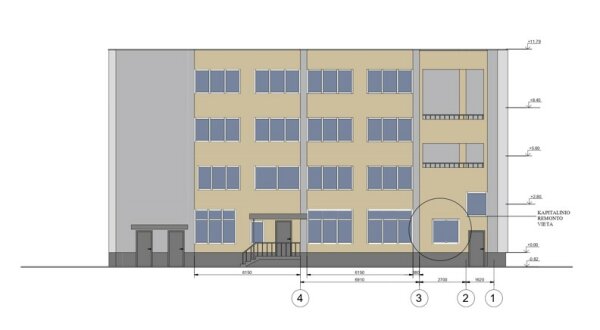 Visuomenės informavimas apie parengtą daugiabučio gyvenamojo namo dalies (buto nr.66) Bangų g....