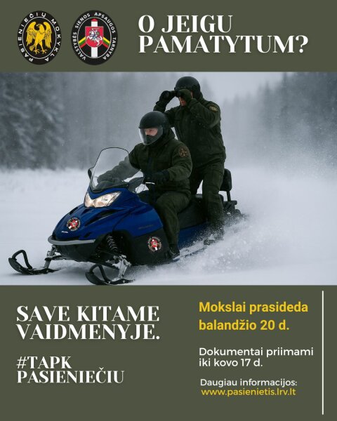Kvietimas tapti pasieniečiu – pradėk savo kelią Pasieniečių mokykloje