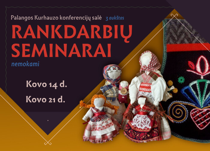 Rankdarbių seminarai Palangos kurhauzo konferencijų salėje