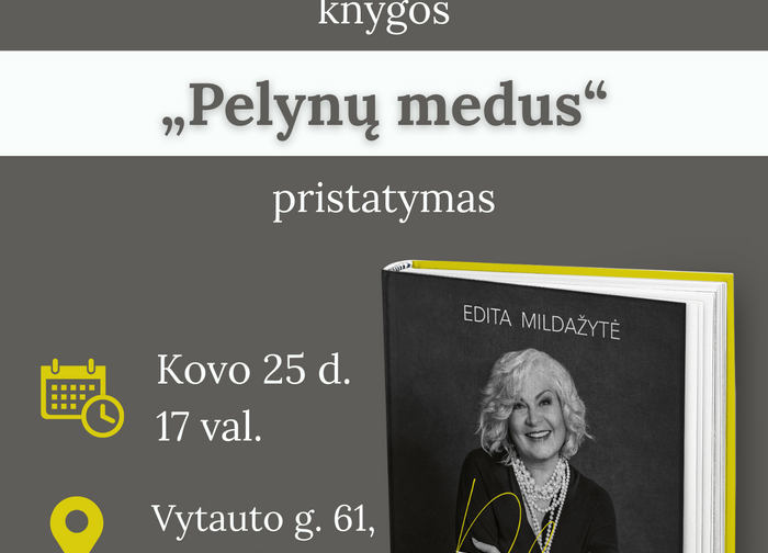 Editos Mildažytės knygos „Pelynų medus. Mano istorija“ pristatymas