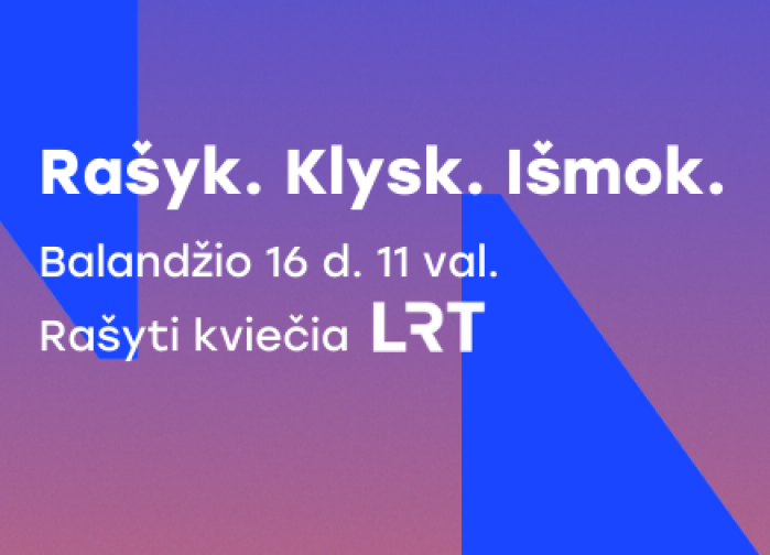 VšĮ Pilietinės minties institutas bei partneriai vėl kviečia rašyti Nacionalinį diktantą, kurį...
