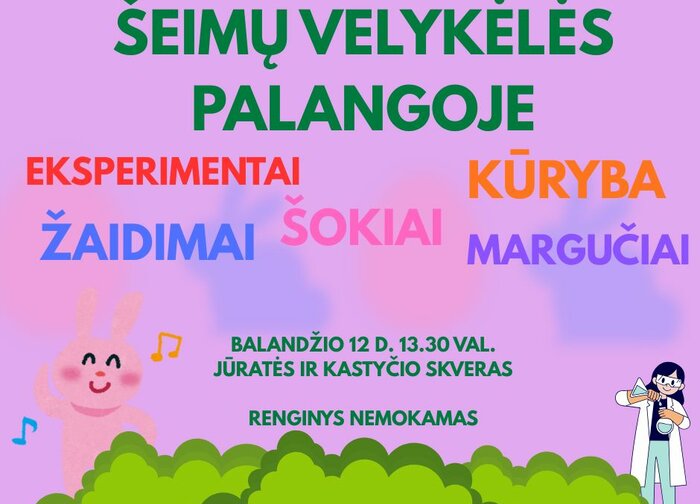 Atvelykis Palangoje – Šeimų Velykėlės