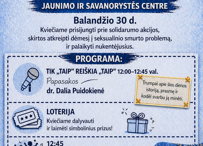 „Tik „taip“ reiškia „taip“ – solidarumo akcija Palangoje