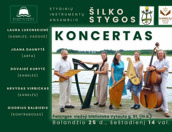 Bibliotekoje – ansamblio „Šilko stygos“ koncertas