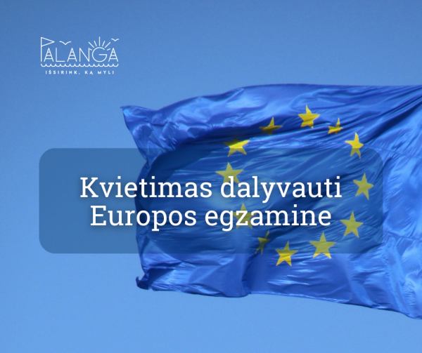 Kvietimas dalyvauti Europos egzamine