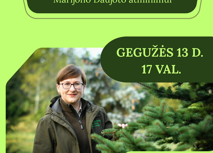 Susitikimas su miškininke, gide Gražina Baniene
