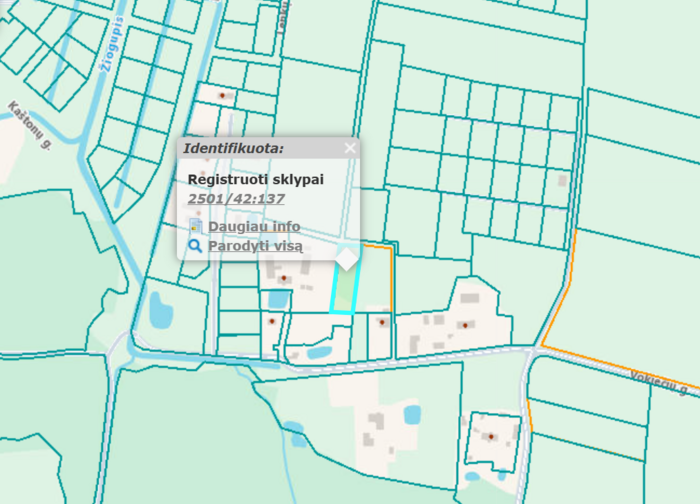 Gautas prašymas pakeisti žemės sklypo, kurio kadastrinis Nr. 2501/0042:137, Palangoje, naudojimo...