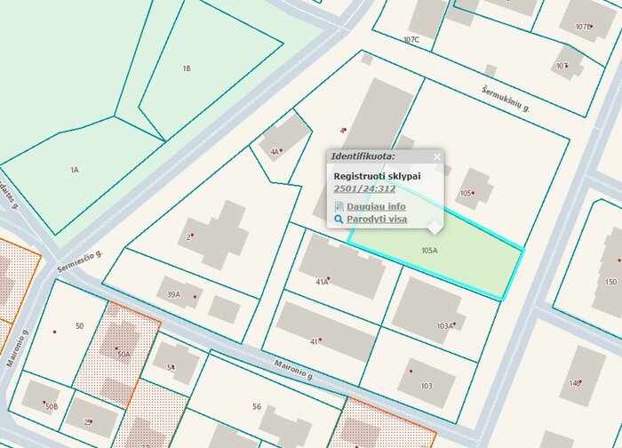 Informuojame, apie gautą prašymą pakeisti žemės sklypo, kurio kadastro Nr. 2501/0024:312, Vytauto...