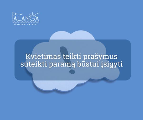 Informacija dėl kvietimo teikti prašymus suteikti paramą būstui įsigyti