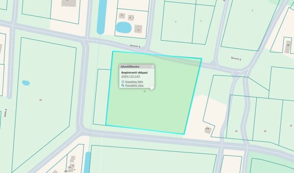Gautas prašymas pakeisti žemės sklypo Monciškės g. 41, kadastro Nr. 2501/0015:143, Palangoje,...