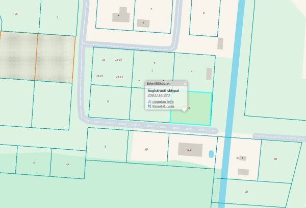 Informuojame apie gautą prašymą pakeisti žemės sklypo, kurio kadastro Nr. 2501/0016:273,...