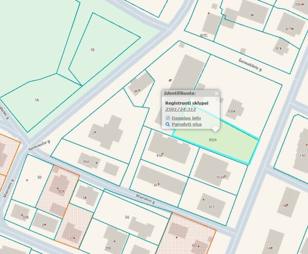 Informuojame, apie gautą prašymą pakeisti žemės sklypo, kurio kadastro Nr. 2501/0024:312, Vytauto...