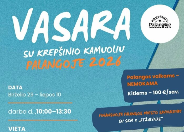 Vasaros krepšinio stovykla Palangoje