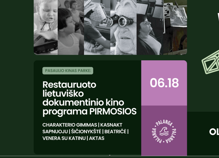 Palangos vakarus kinu pildantis „Pasaulio kinas parke“ sugrįžta į „Oldman“ parką. Nemokami kino...