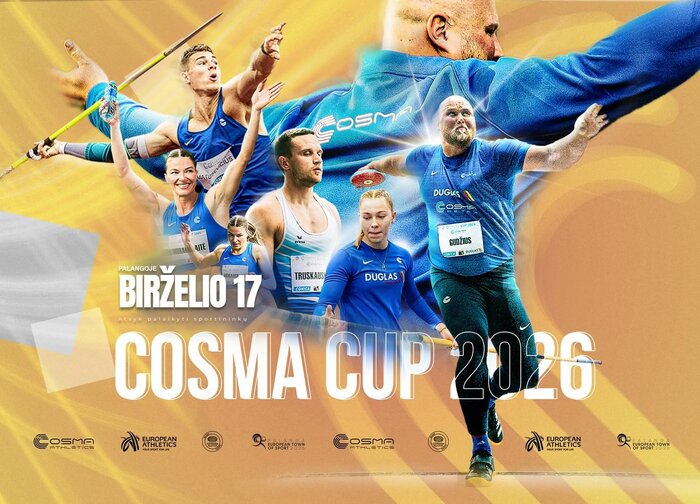 Birželio 17-ąją Palangos stadione – tarptautinio lygio lengvosios atletikos varžybos „COSMA CUP...