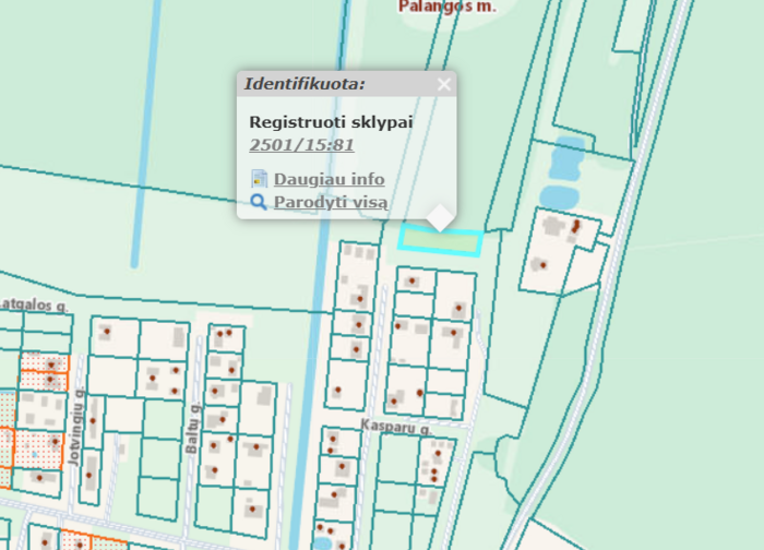 Gautas prašymas pakeisti žemės sklypo Žibų g. 14, Palangoje, naudojimo būdą