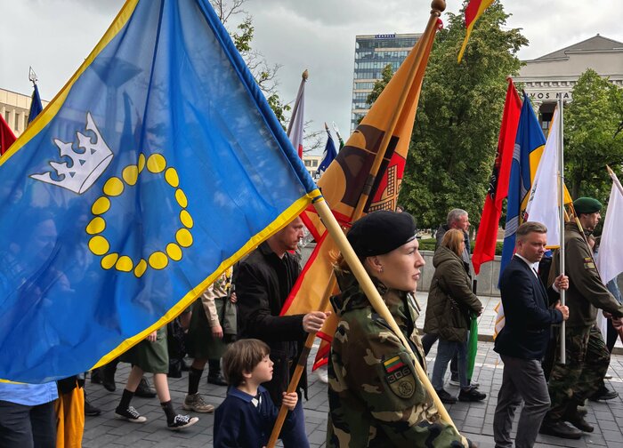 Gedulo ir vilties dienos paminėjimo renginiuose Vilniuje plazdėjo ir Palangos miesto vėliava