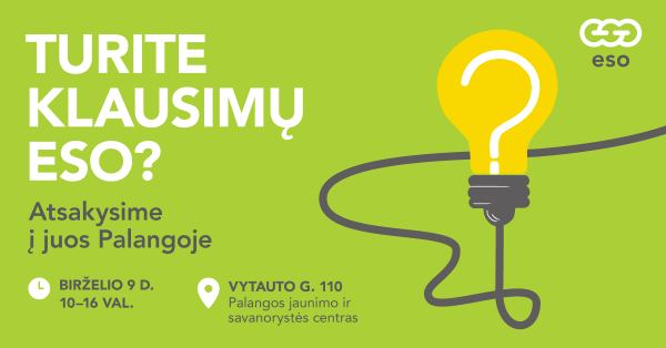 Birželio 9 d. ESO kviečia į gyvą susitikimą Palangoje 