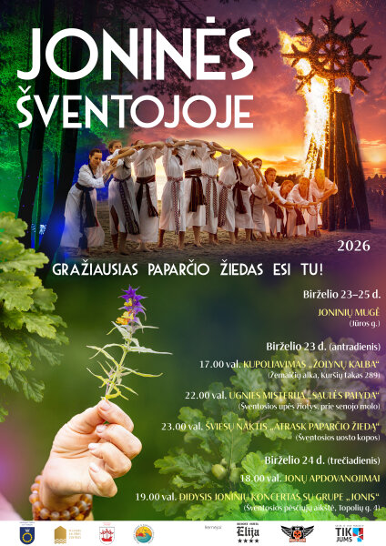Gražiausias paparčio žiedas esi Tu!“ Susitikime Joninėse Šventojoje birželio 23–25 d.!