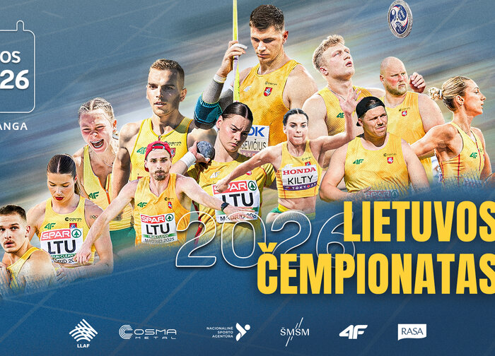 Liepos 24-26 d. Palangoje vyks Lietuvos lengvosios atletikos čempionatas