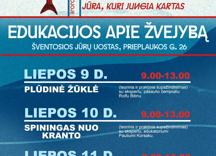 Jūros ir žvejo šventė 2026 Šventojoje prasideda edukacijomis apie žvejybą