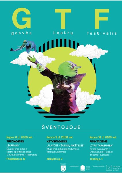 Gatvės teatras su milžinišku batutu ir skraidančiais drambliais – Jubiliejinis, tarptautinis...
